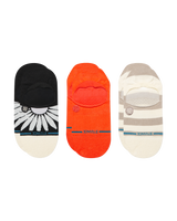 The Stance Womens Womens Prowess No Show Socks (3 Pack) in Coral