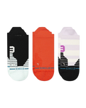 The Stance Womens Break Mid Tab Socks (3 Pack) in Multi