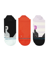 The Stance Womens Break Mid Tab Socks (3 Pack) in Multi