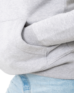 The Born by the Sea Womens Salty Hoodie in Grey Melange