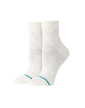 The Stance Womens Hearts Lowrider Socks in Ivory