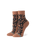 The Stance Womens Love Leopard Lowrider Socks in Brown