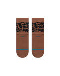The Stance Womens Love Leopard Lowrider Socks in Brown
