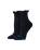 The Stance Womens Ruffle Icon Quarter Socks in Black
