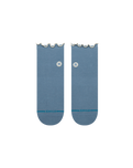 The Stance Womens Pop Ruffle Icon Quarter Socks in Blue