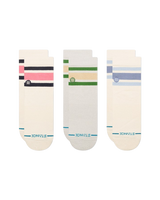 The Stance Womens Womens Boyd Quarter Socks (3 Pack) in Ivory