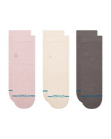 The Stance Womens Icon Quarter Socks (3 Pack) in Lilac