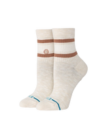The Stance Womens Womens Boyd Slub Quarter Socks in Cream