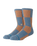 Patchwork Cosy Crew Socks in Seablue