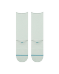 Rolled Solid Crew Socks in Pale Blue
