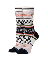 The Stance Womens Winter Bloom Crew Socks in Lilac
