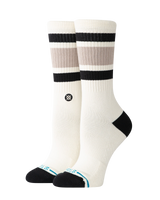 The Stance Womens Womens Boyd Crew Socks in String Grey