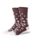 The Stance Womens Floral Dreams Crew Socks in Brown