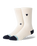 The Stance Womens Heart Crew Socks in Canvas
