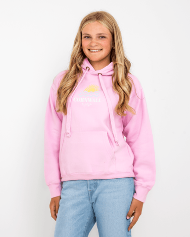 Girls Cornwall Hoodie in Baby Pink