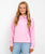 Girls Turtle Hoodie in Baby Pink