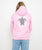 Girls Turtle Hoodie in Baby Pink