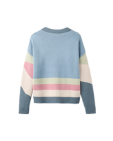 The Passenger Womens Scenic Knitted Cardigan in Scenic Stormy Blue