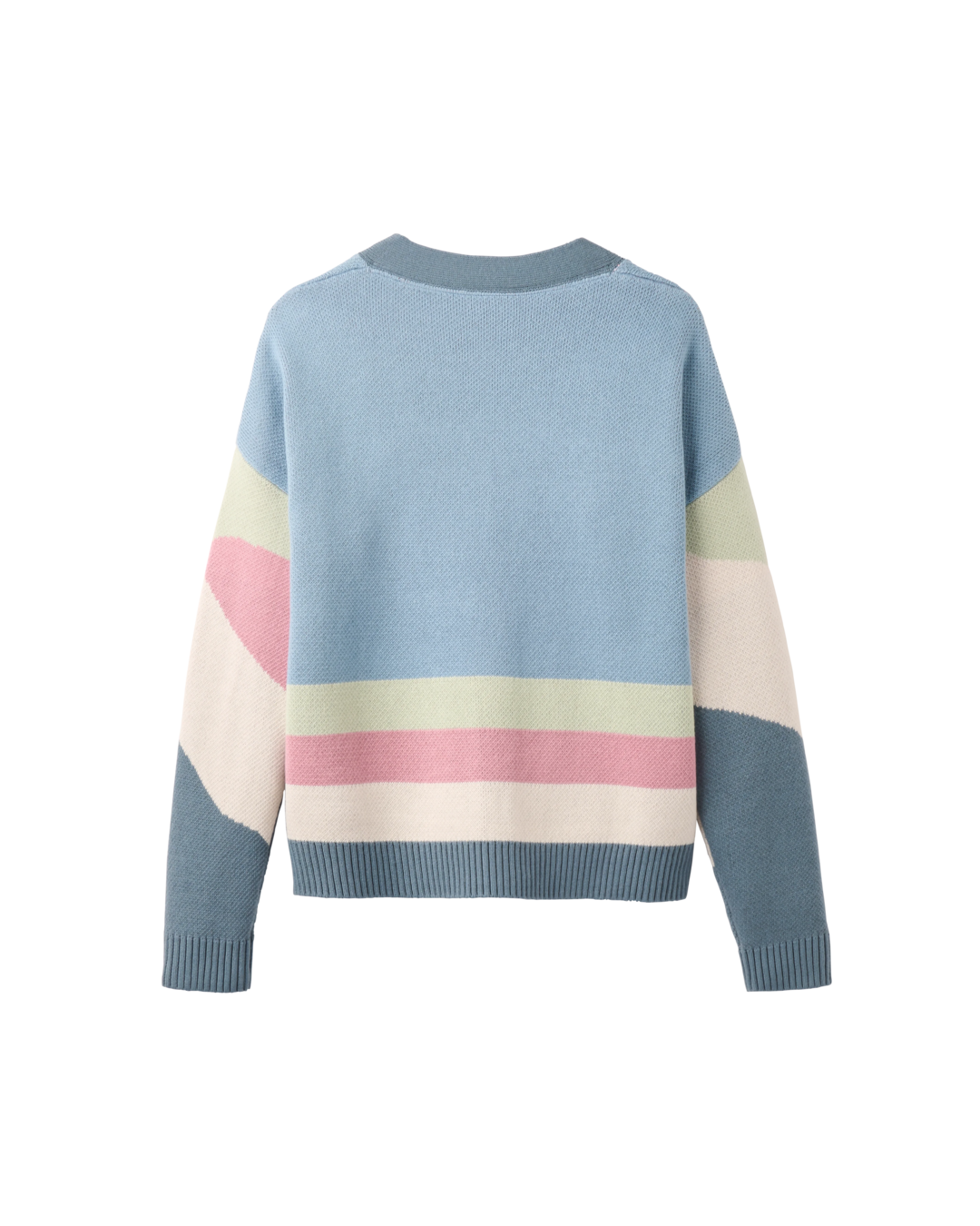 The Passenger Womens Scenic Knitted Cardigan in Scenic Stormy Blue
