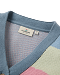The Passenger Womens Scenic Knitted Cardigan in Scenic Stormy Blue