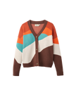 The Passenger Womens Scenic Knitted Cardigan in Scenic Chestnut