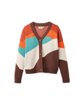 The Passenger Womens Scenic Knitted Cardigan in Scenic Chestnut