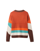 The Passenger Womens Scenic Knitted Cardigan in Scenic Chestnut