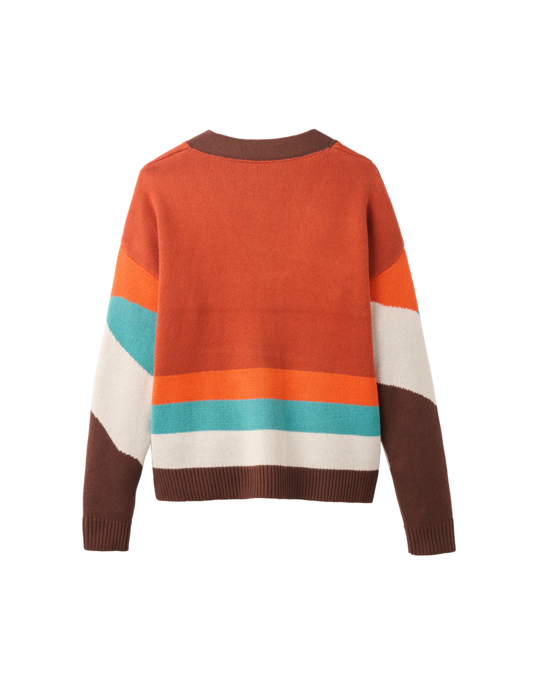 The Passenger Womens Scenic Knitted Cardigan in Scenic Chestnut