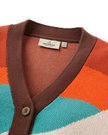 The Passenger Womens Scenic Knitted Cardigan in Scenic Chestnut
