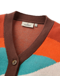 The Passenger Womens Scenic Knitted Cardigan in Scenic Chestnut