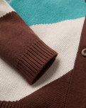 The Passenger Womens Scenic Knitted Cardigan in Scenic Chestnut