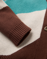 The Passenger Womens Scenic Knitted Cardigan in Scenic Chestnut