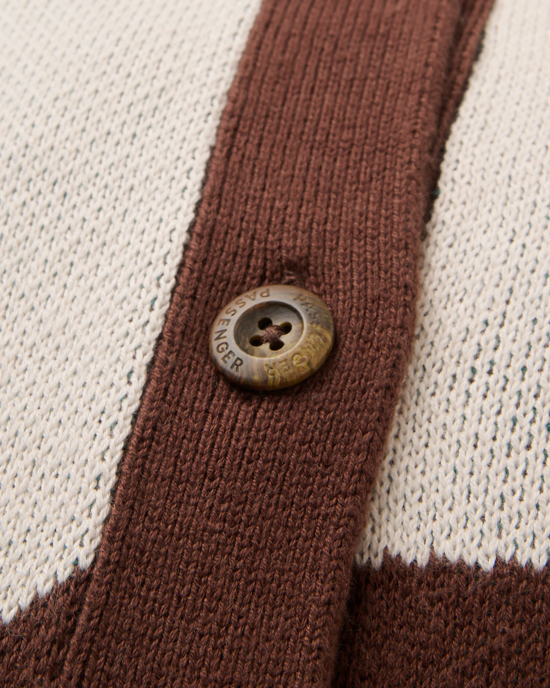 The Passenger Womens Scenic Knitted Cardigan in Scenic Chestnut
