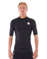 Thermopro Short Sleeved Rash Vest in Black