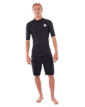 Thermopro Short Sleeved Rash Vest in Black
