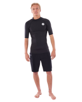 Thermopro Short Sleeved Rash Vest in Black