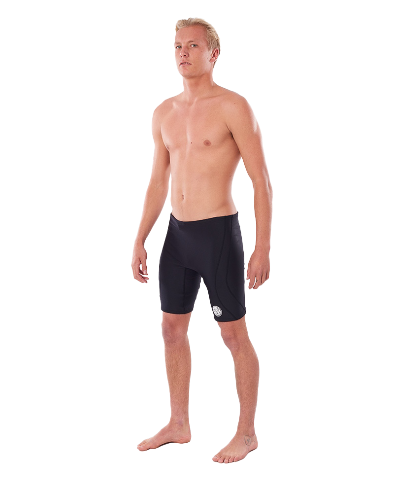 The Rip Curl Mens Thermopro Shorts in Black