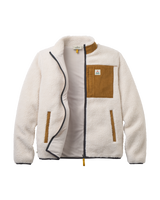 The Passenger Mens Trekker 2.0 Zip Fleece Jacket in Warm Ivory