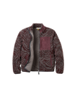 The Passenger Mens Trekker 2.0 Deep Pile Sherpa Fleece Jacket in Strata Swirl Brambleberry