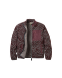 The Passenger Mens Trekker 2.0 Deep Pile Sherpa Fleece Jacket in Strata Swirl Brambleberry