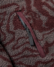 The Passenger Mens Trekker 2.0 Deep Pile Sherpa Fleece Jacket in Strata Swirl Brambleberry