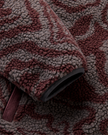 The Passenger Mens Trekker 2.0 Deep Pile Sherpa Fleece Jacket in Strata Swirl Brambleberry
