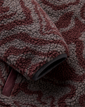 The Passenger Mens Trekker 2.0 Deep Pile Sherpa Fleece Jacket in Strata Swirl Brambleberry