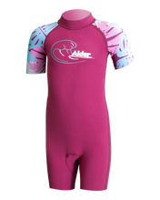 Girls Impact 2/2mm Toddler Shorty Wetsuit in Violet