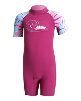 Girls Impact 2/2mm Toddler Shorty Wetsuit in Violet