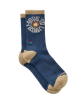The Passenger Womens Made To Roam Graphic Crew Socks in Rich Navy