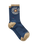 The Passenger Womens Made To Roam Graphic Crew Socks in Rich Navy