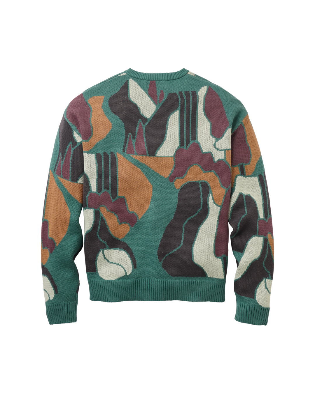 The Passenger Mens Hornbeam Knitted Jumper in Deep Ocean