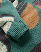 The Passenger Mens Hornbeam Knitted Jumper in Deep Ocean