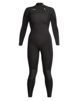 Womens Comp 3/2mm Chest Zip Wetsuit in Black